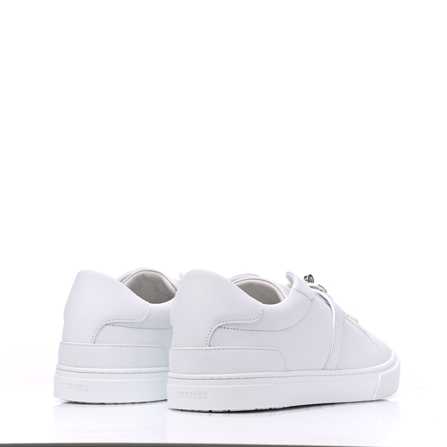 Hermes Calfskin Mens Day Sneakers 44 White 6 of 12