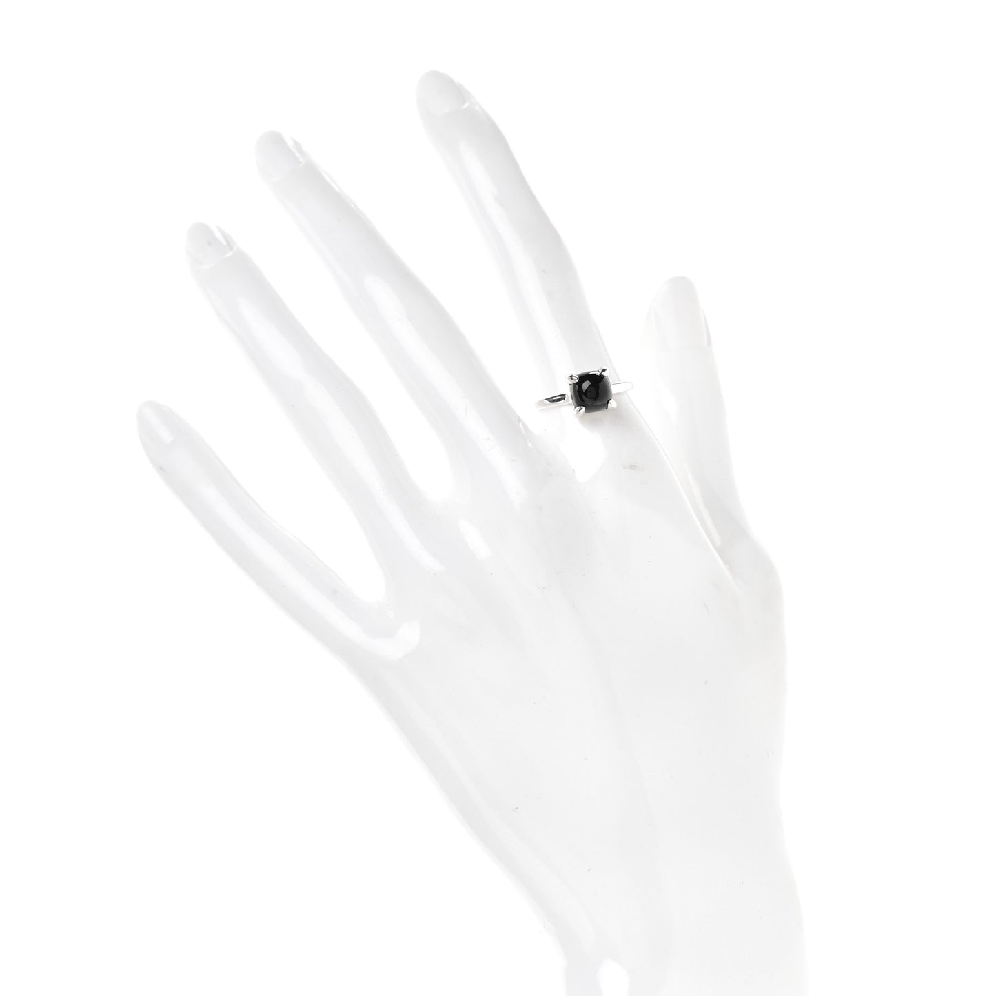 Sterling Silver Black Onyx Paloma Picasso Sugar Stacks Ring 52 6