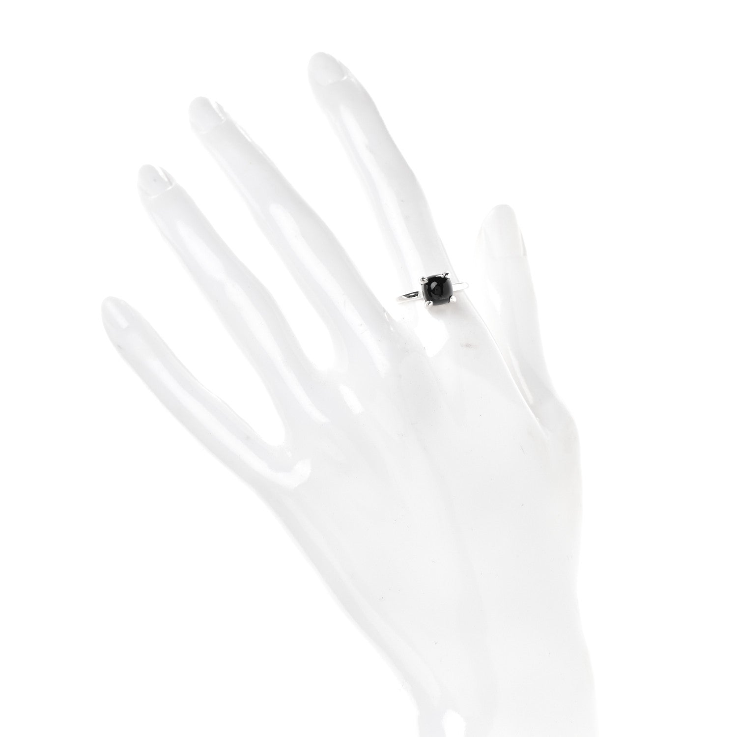 Tiffany Sterling Silver Black Onyx Paloma Picasso Sugar Stacks Ring 52 6 2 of 6