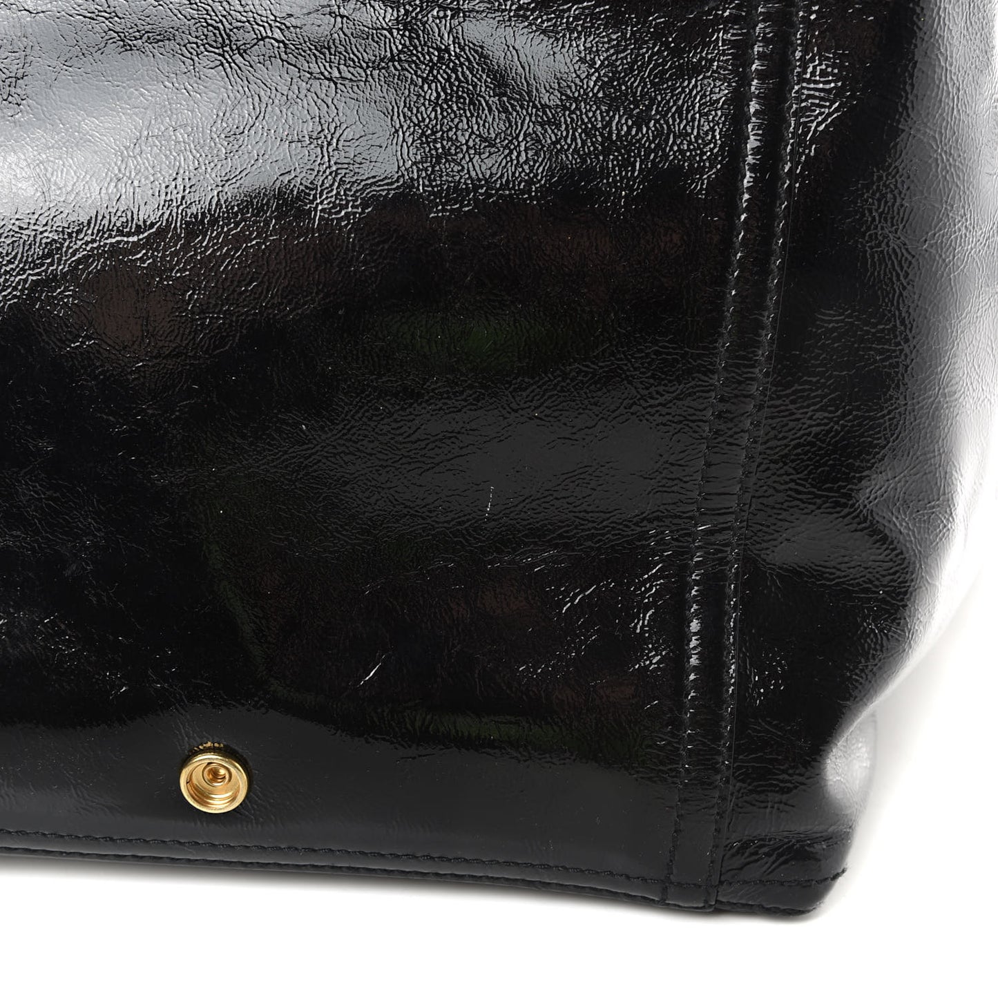 Patent Large Downtown Tote Black