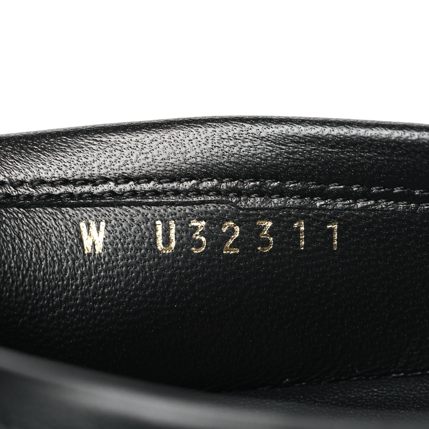 Calfskin Womens Stitched CC Loafers 39 Black