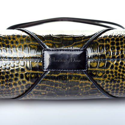 Christian Dior Patent Crocodile Embossed Baguette Multicolor 8 of 10