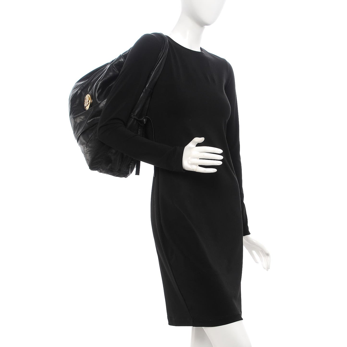 Calfskin Medium Hysteria Hobo Black