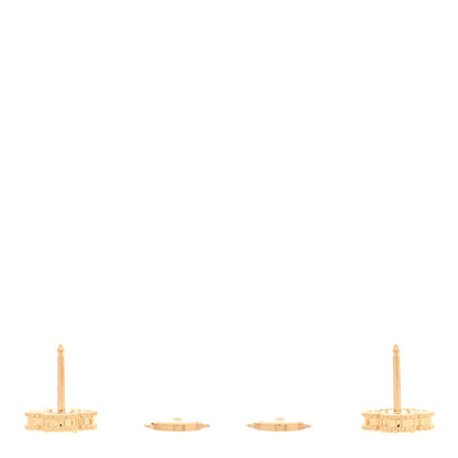 Van Cleef & Arpels 18K Yellow Gold Mother of Pearl Sweet Alhambra Earrings 3 of 5