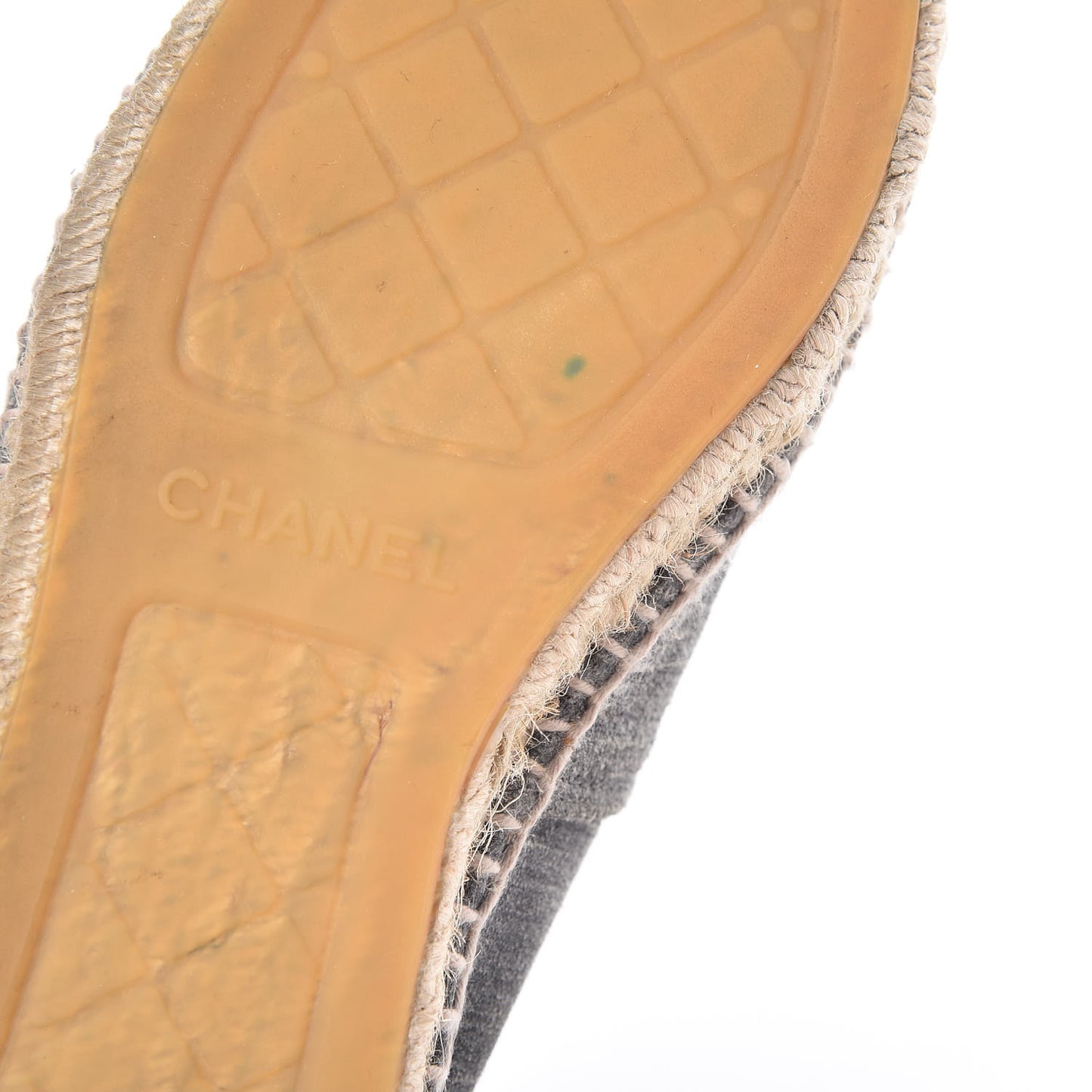 Striated Suede Espadrilles 37 Dark Grey