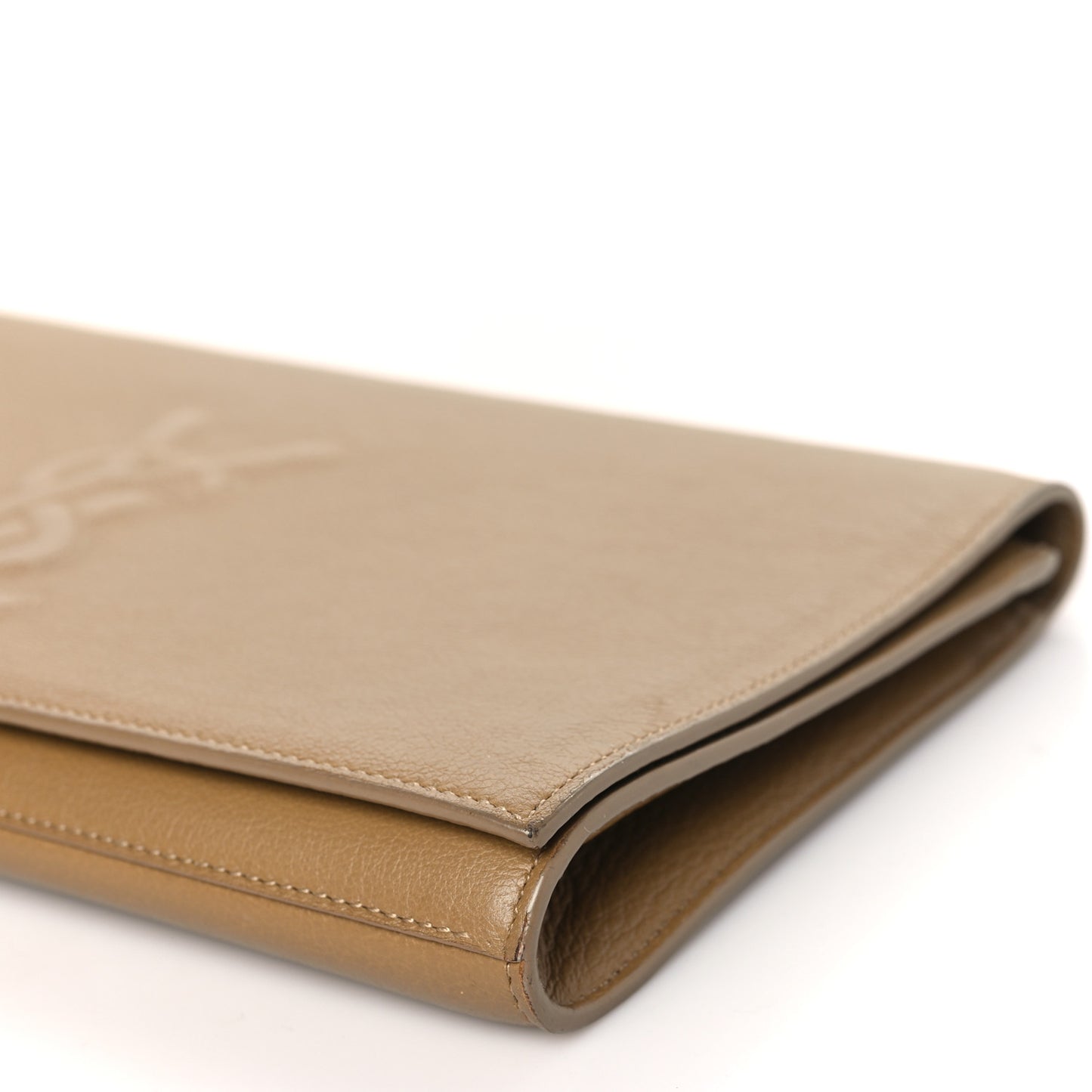 Calfskin Large Belle De Jour Clutch Beige