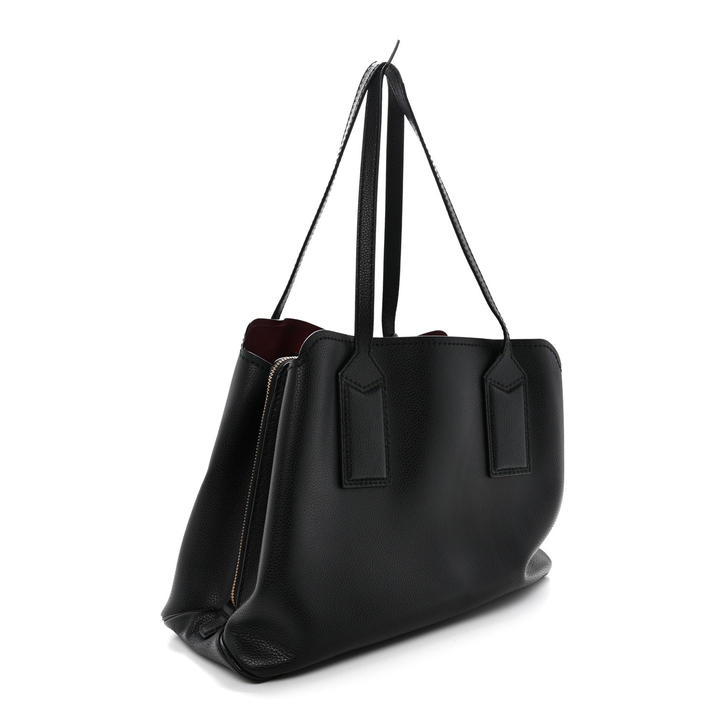 Pebbled Calfskin The Editor 38 Tote Black