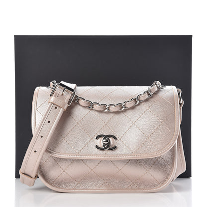 Chanel Metallic Calfskin Quilted Jungle Stroll Messenger Bag Gold 8 of 8