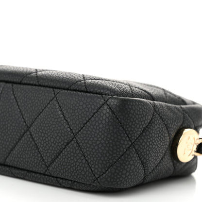 Chanel Iridescent Caviar Quilted Mini Coco Tassel Camera Case Black 10 of 10