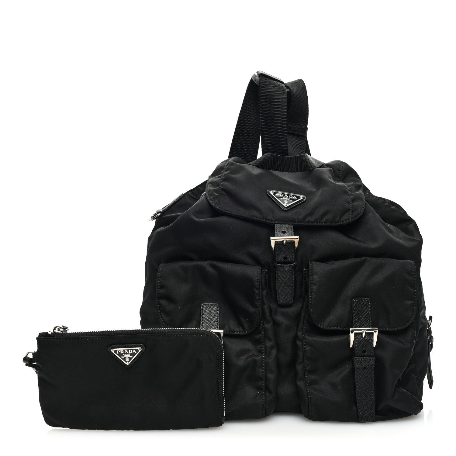 Prada Re-Nylon Saffiano Medium Backpack Black 3 of 11