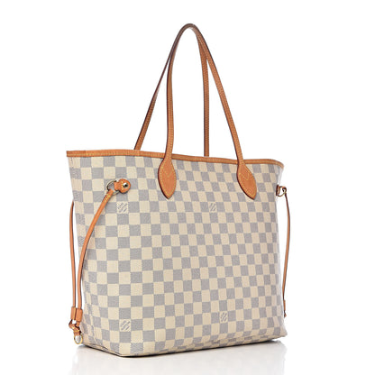 Louis Vuitton Damier Azur Neo Neverfull MM Rose Ballerine 4 of 17