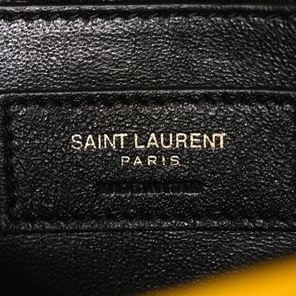 Saint Laurent Lambskin Matelasse Chevron Monogram Small Sulpice Bag Mimosa 5 of 10