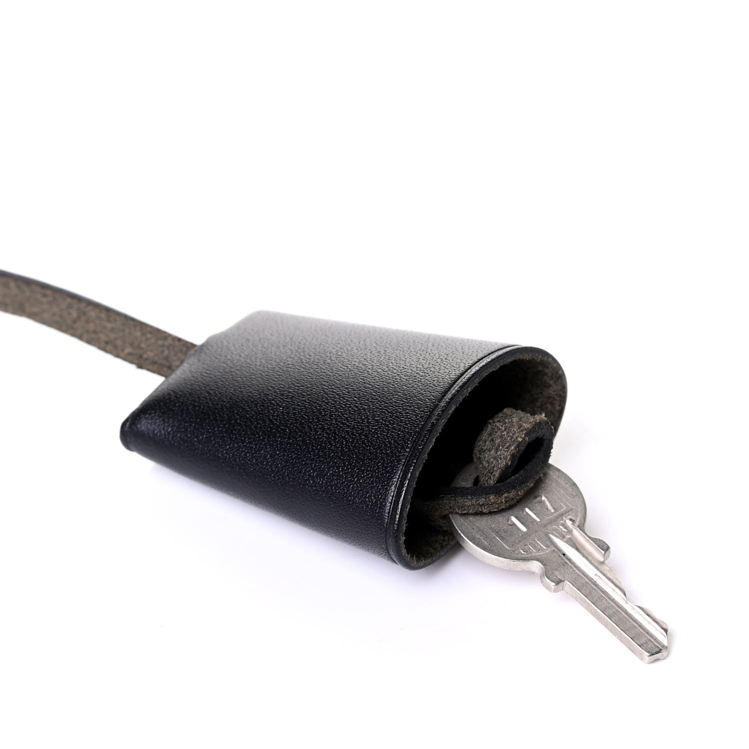 Hermes Vache Hunter Lock and Key Clochette Set Black 3 of 5