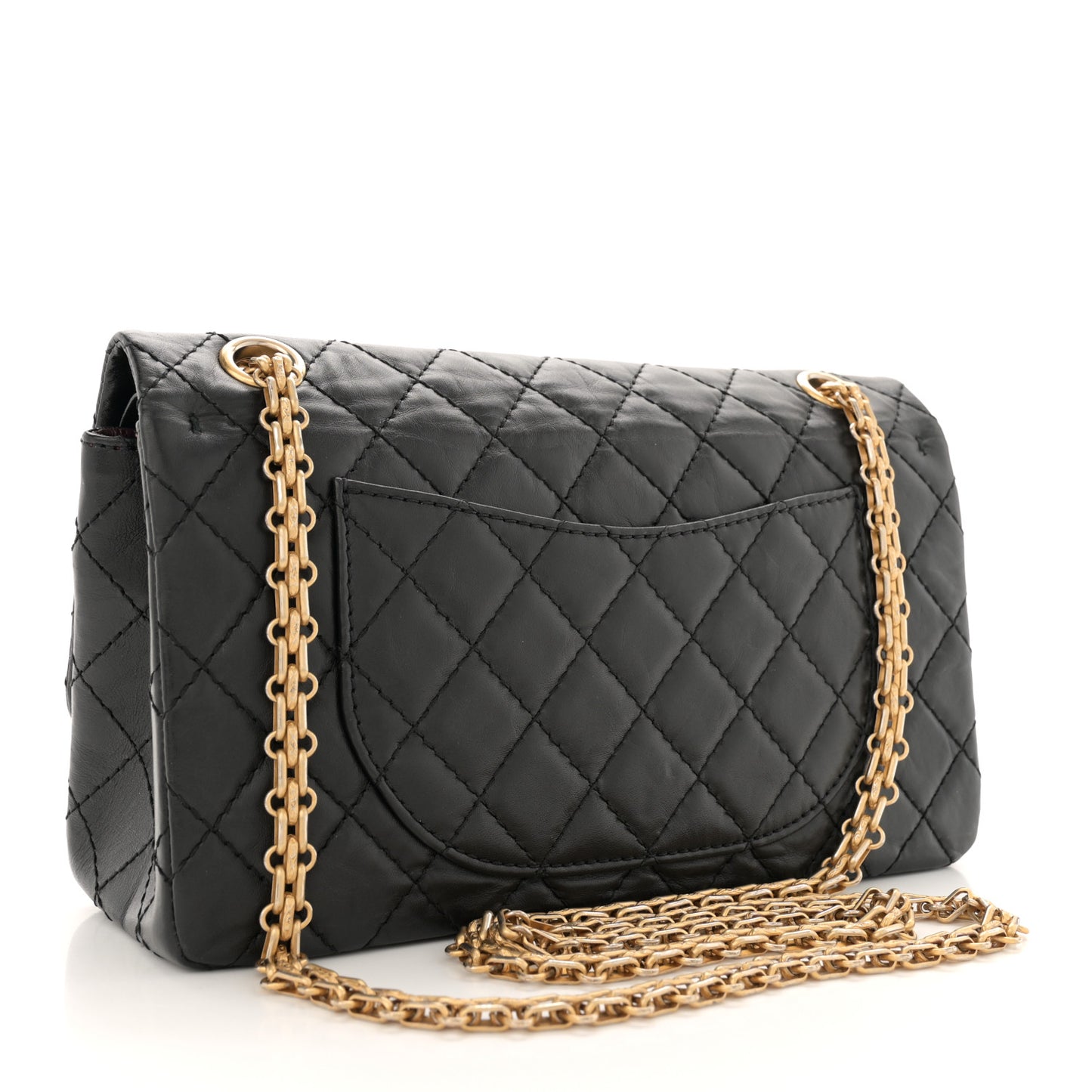 Aged Calfskin Lucky Charms 2.55 Reissue 225 Flap Black