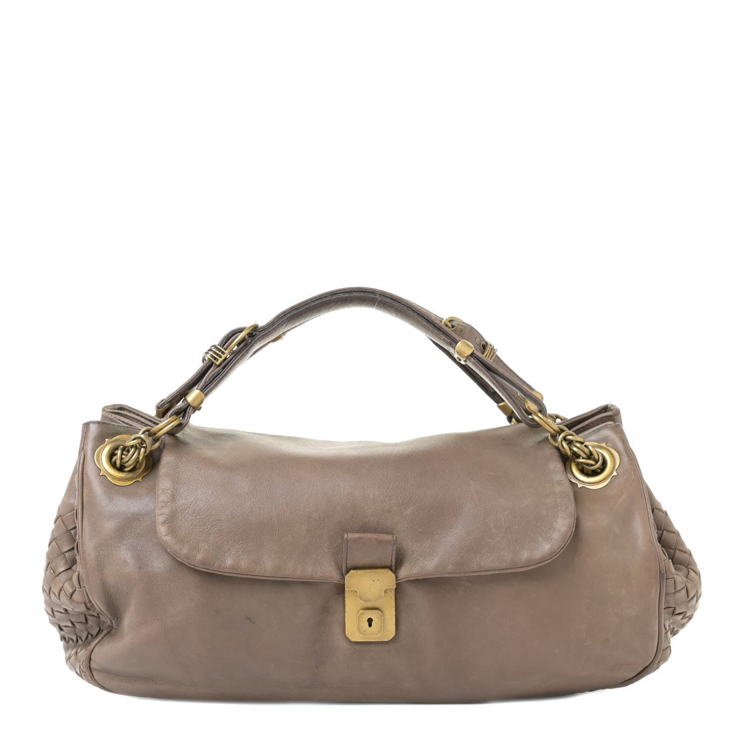 Bottega Veneta Nappa Intrecciato Napoli Shoulder Bag Pepe 1 of 20