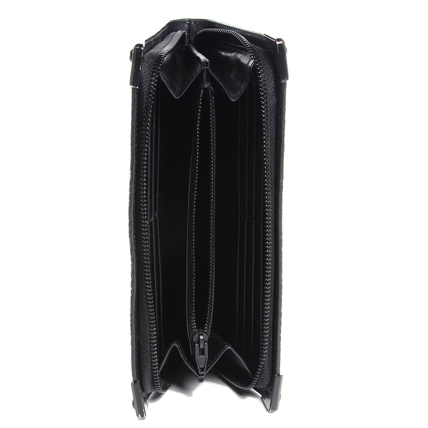 Alexander Wang Textured Leather Prisma Continental Wallet Black 7 of 7