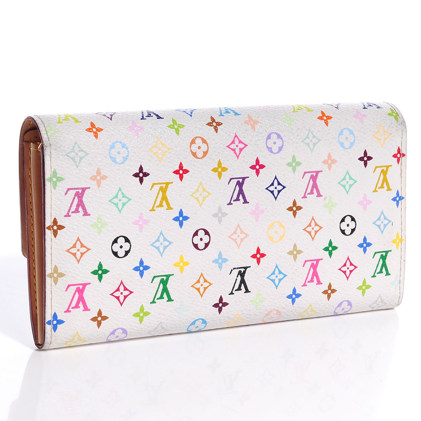 Monogram Multicolor Sarah Wallet White