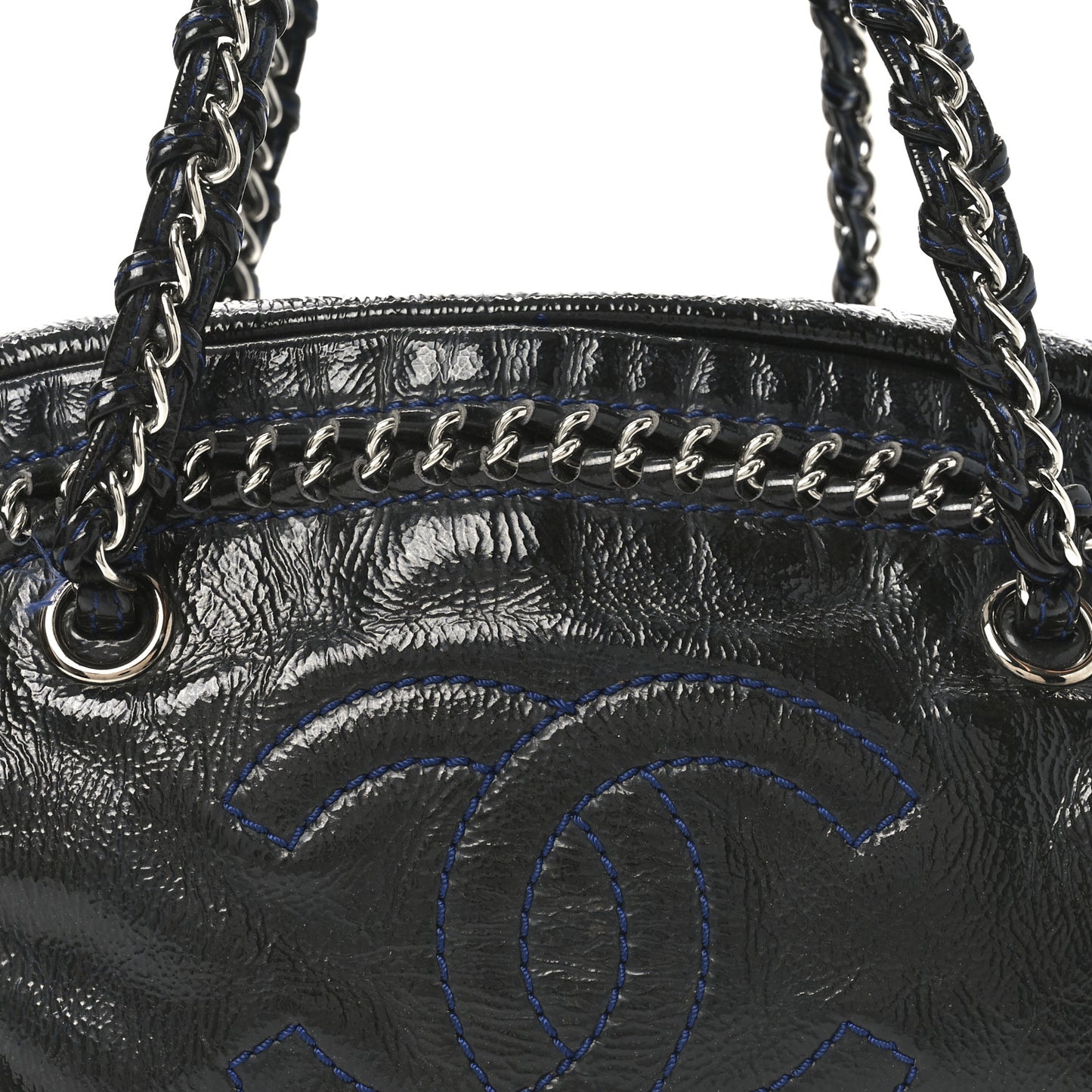 Patent Medium Luxe Ligne Bowler Black