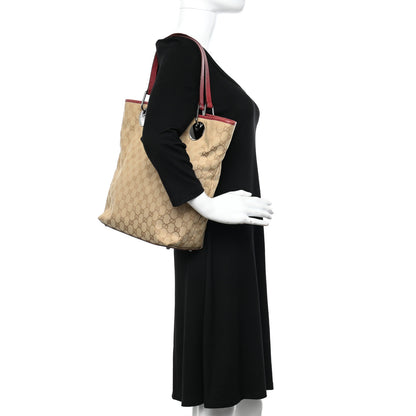 Gucci Monogram Large Eclipse Tote Red 2 of 16