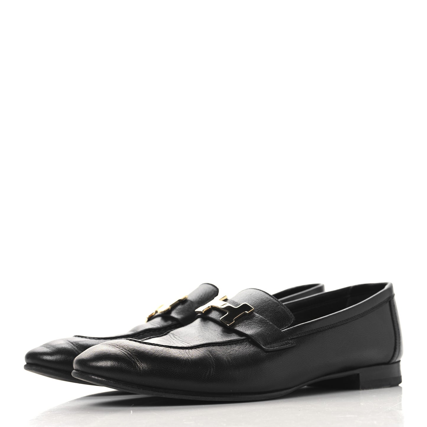 Goatskin Womens Paris Loafers 39 Black