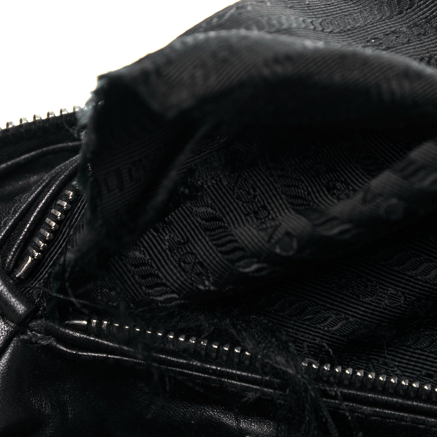 Nappa Gaufre Shopping Satchel Black