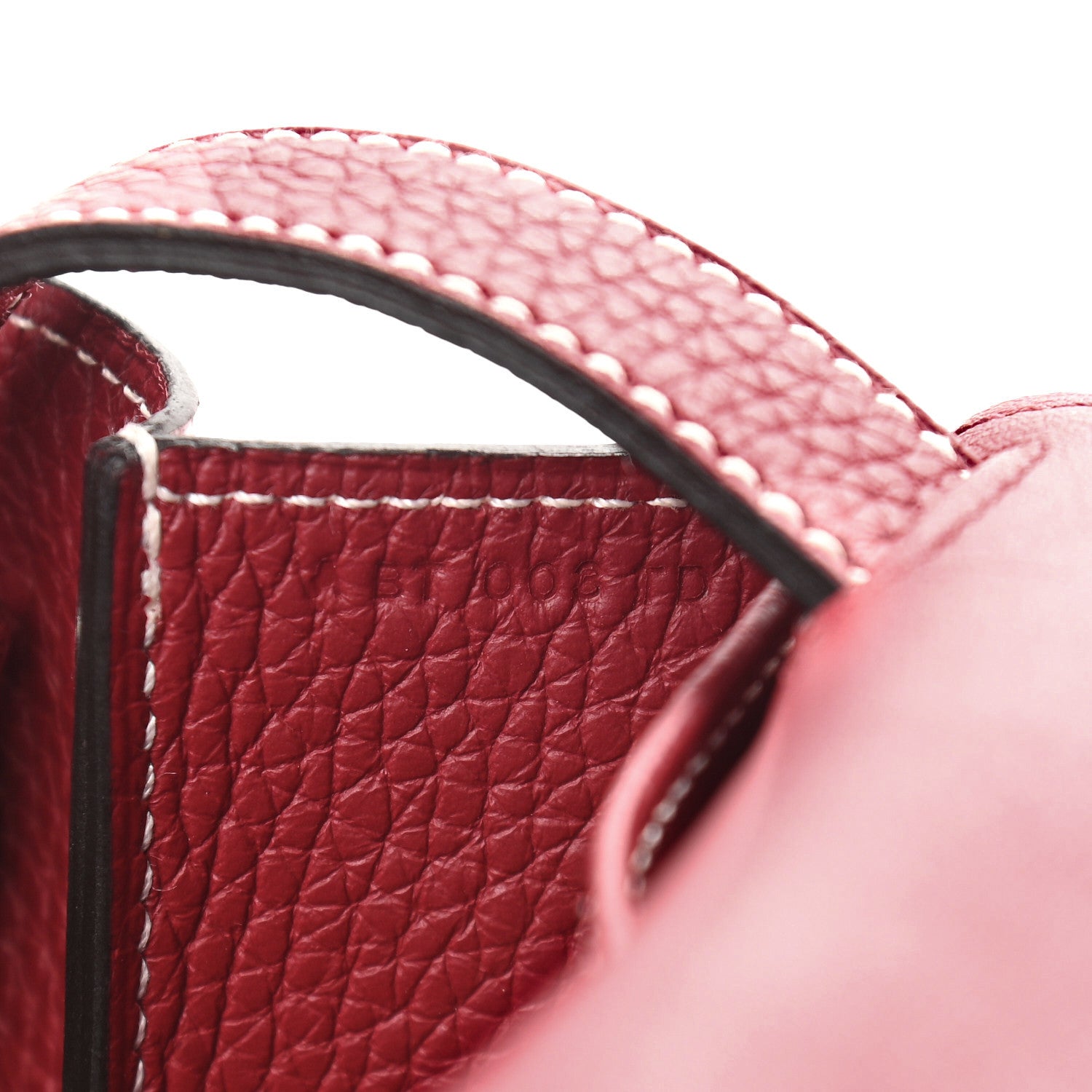 Hermes Taurillon Clemence Halzan 31 GM Rouge Grenat 7 of 10