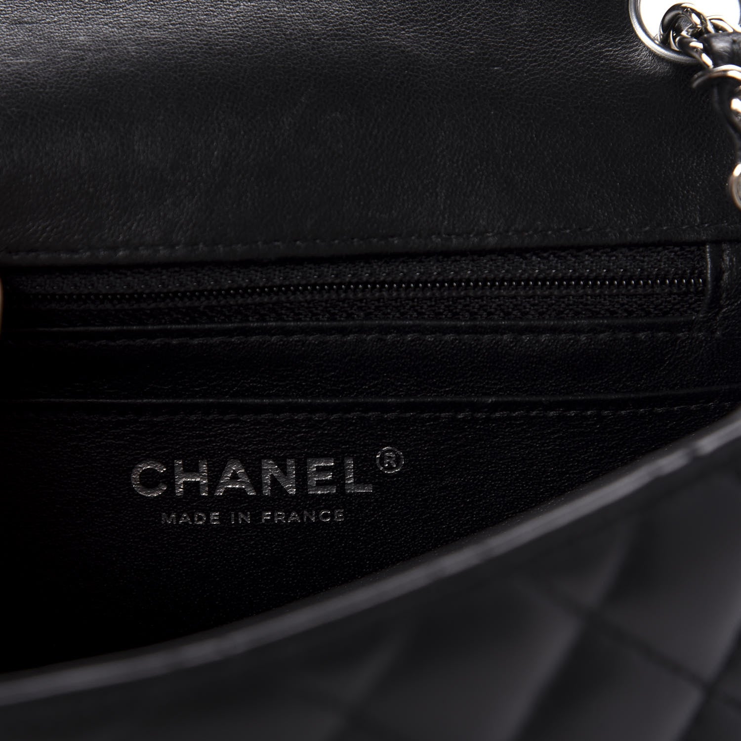 Chanel Lambskin Quilted Mini Square Flap Black 8 of 11
