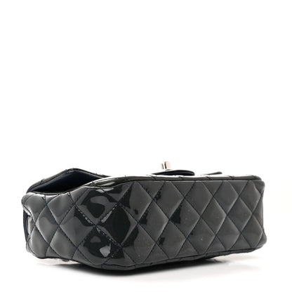 Chanel Patent Calfskin Quilted Mini Rectangular Flap Navy Blue 4 of 11