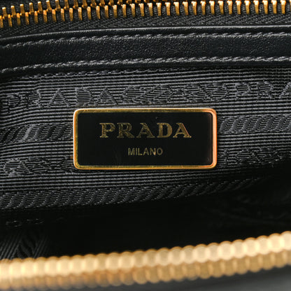 Prada Tessuto Nylon Soft Calf Shopping Tote Black 6 of 10