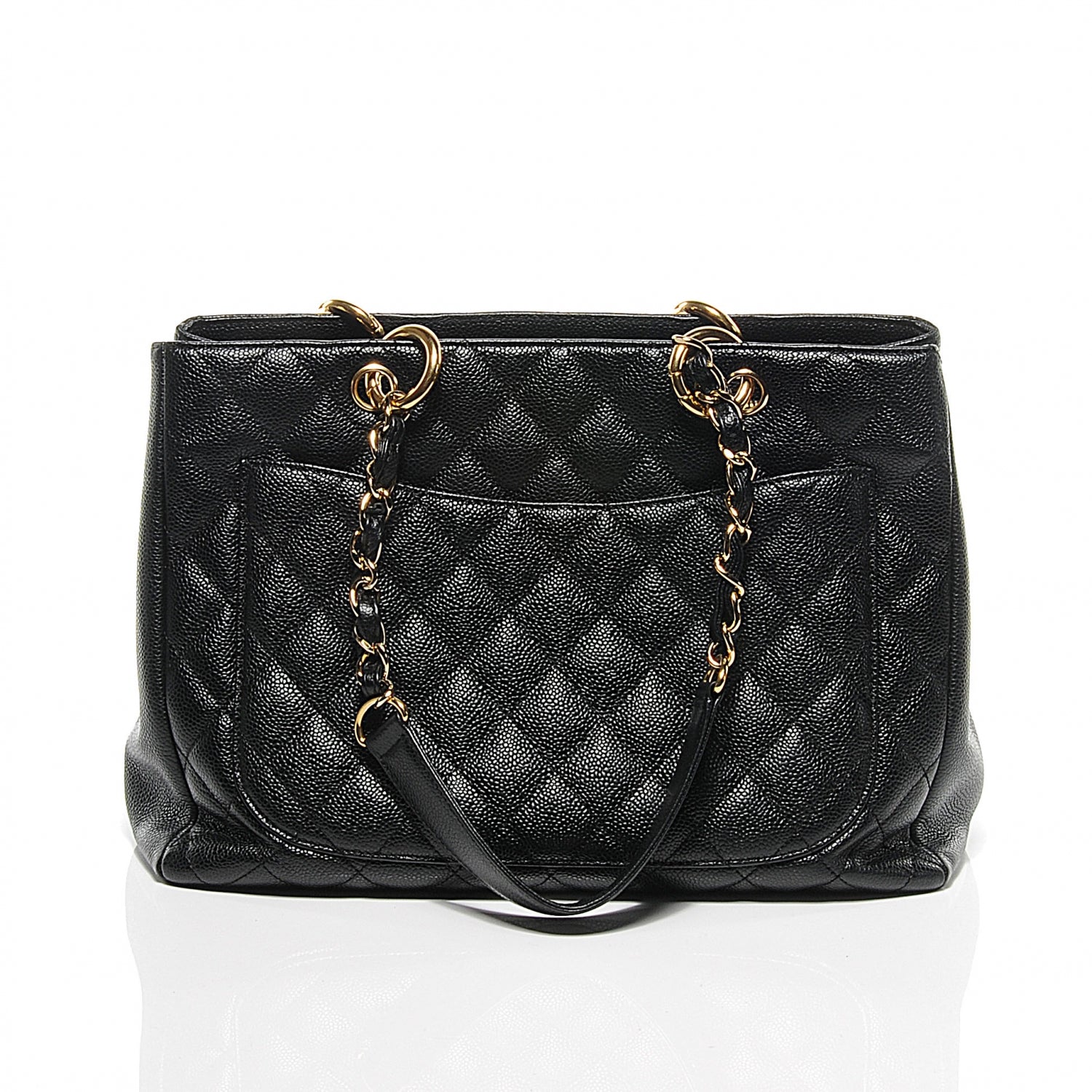 Chanel Caviar Grand Shopping Tote GST Black 7 of 9