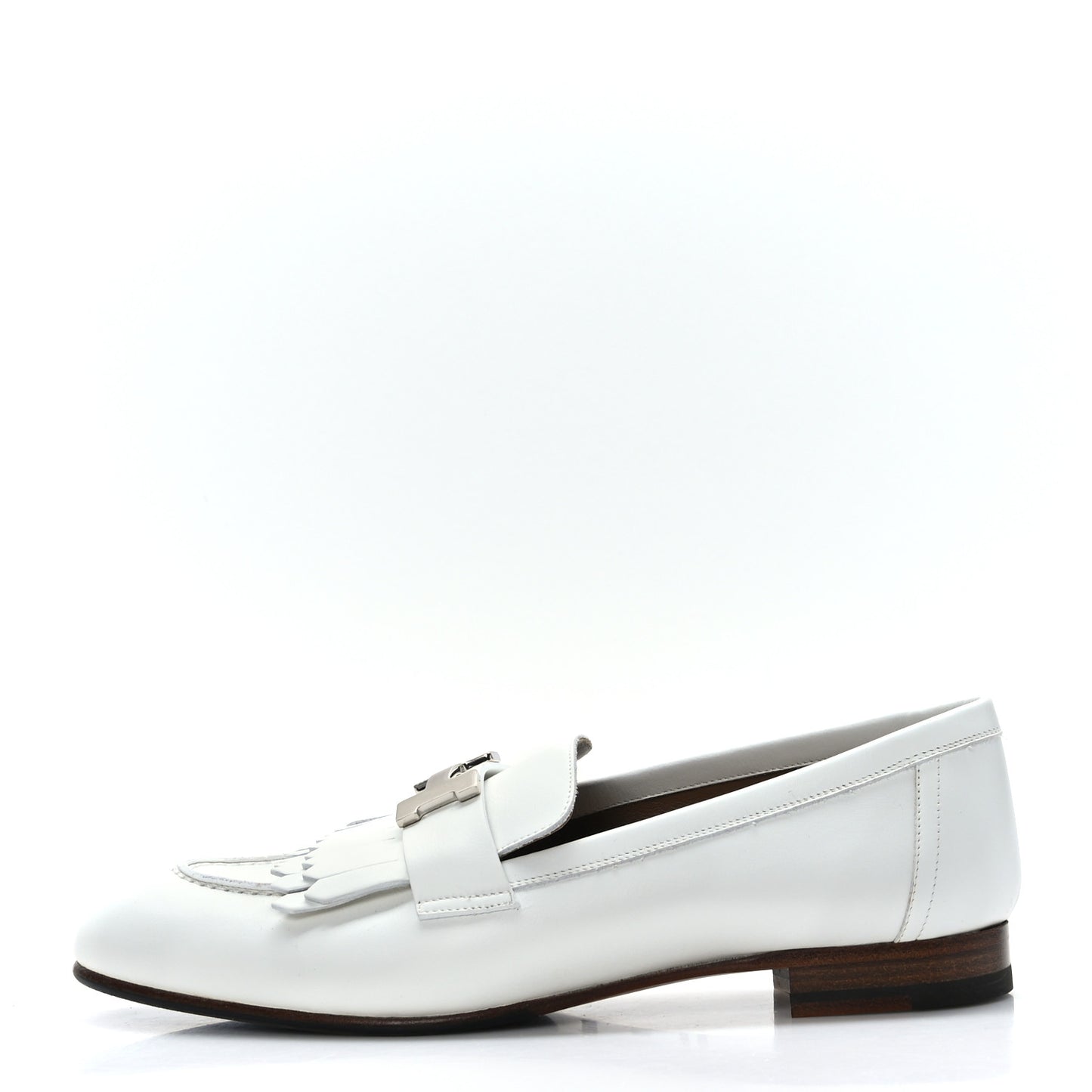 Calfskin Womens Royal Loafers 37 White
