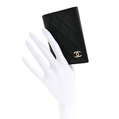 Chanel Caviar Quilted Card Holder Wallet Black 2 of 12
