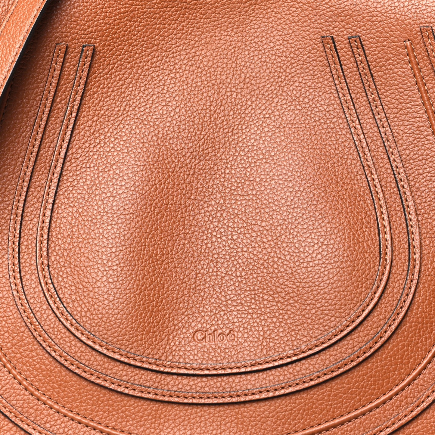 Calfskin Medium Marcie Round Crossbody Bag Tan