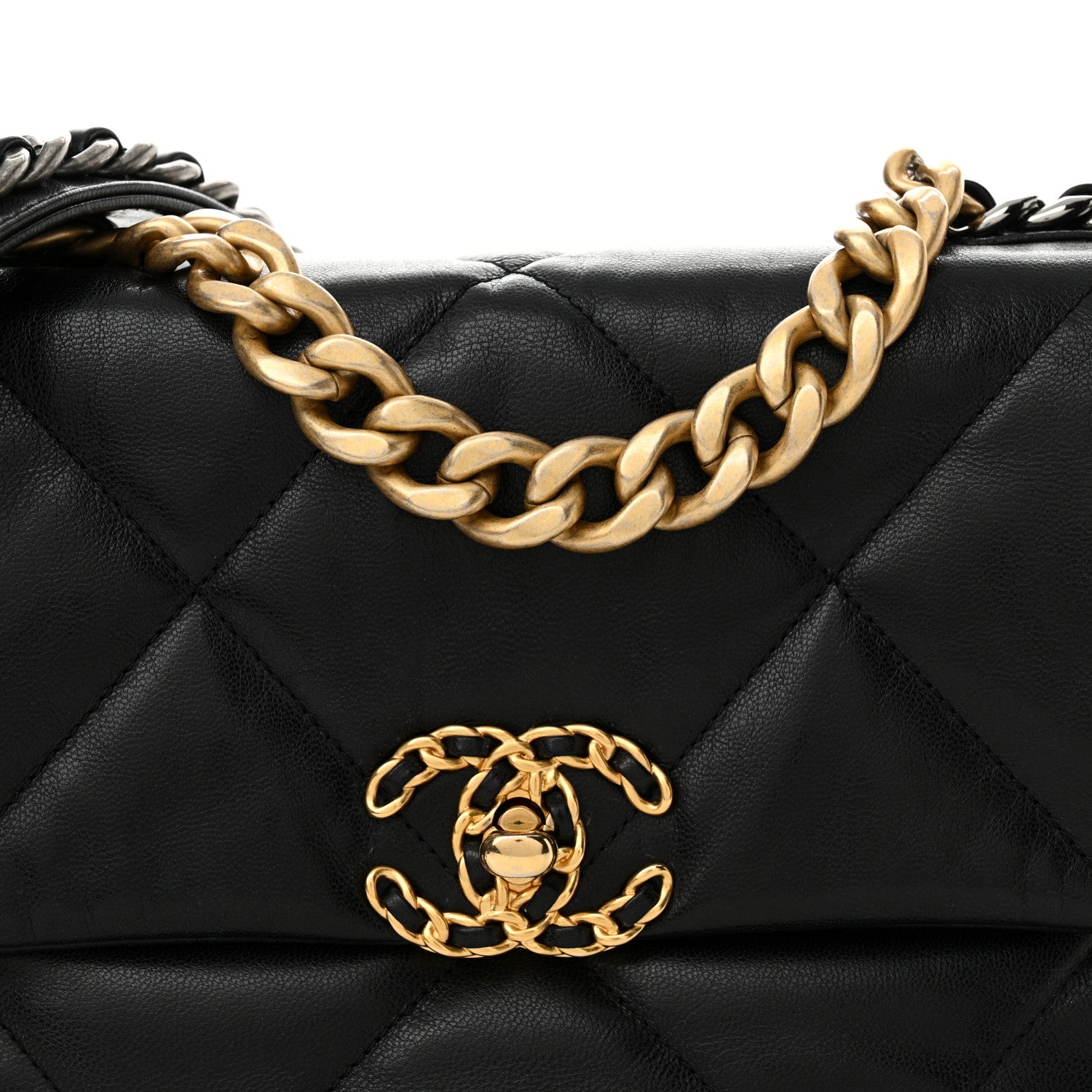 Chanel Lambskin Quilted Medium Chanel 19 Flap Black 8 of 11