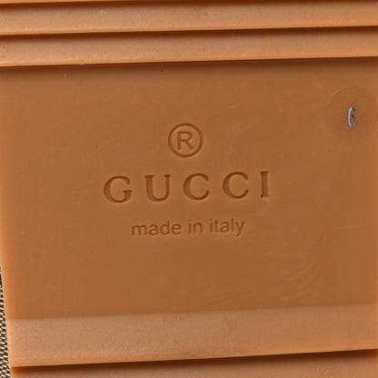 Gucci GG Monogram Lavaredo Eco Fabric Mens Slide Sandals With Straps 6 Beige Ebony Light Brown 7 of 8