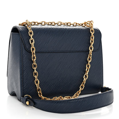 Louis Vuitton Epi Twist Shoulder Bag MM Indigo 3 of 10