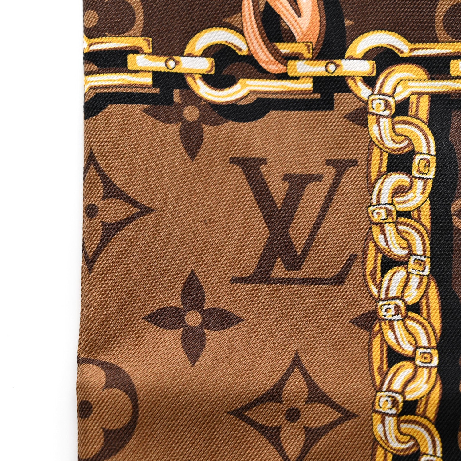 Louis Vuitton Silk Monogram Confidential Bandeau Brown 6 of 6