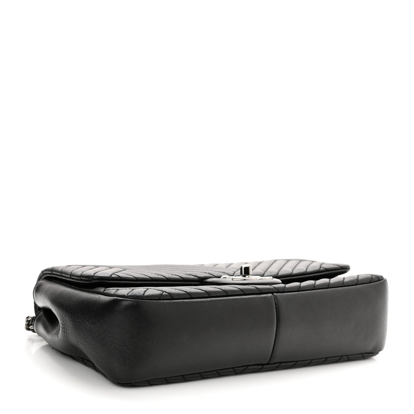 Lambskin Small CC Crossing Flap Black