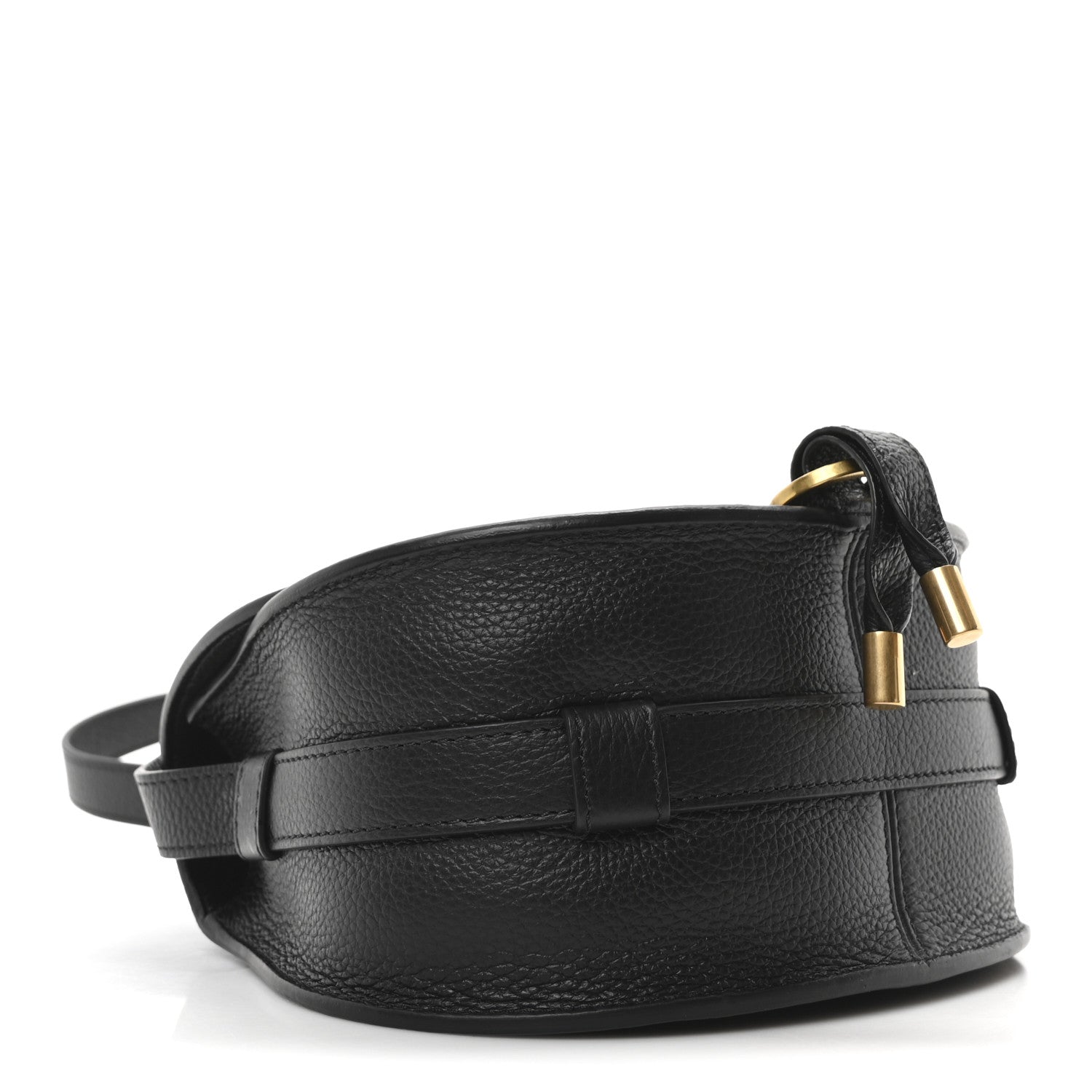 Chloe Calfskin Mini Marcie Round Crossbody Bag Black 4 of 10