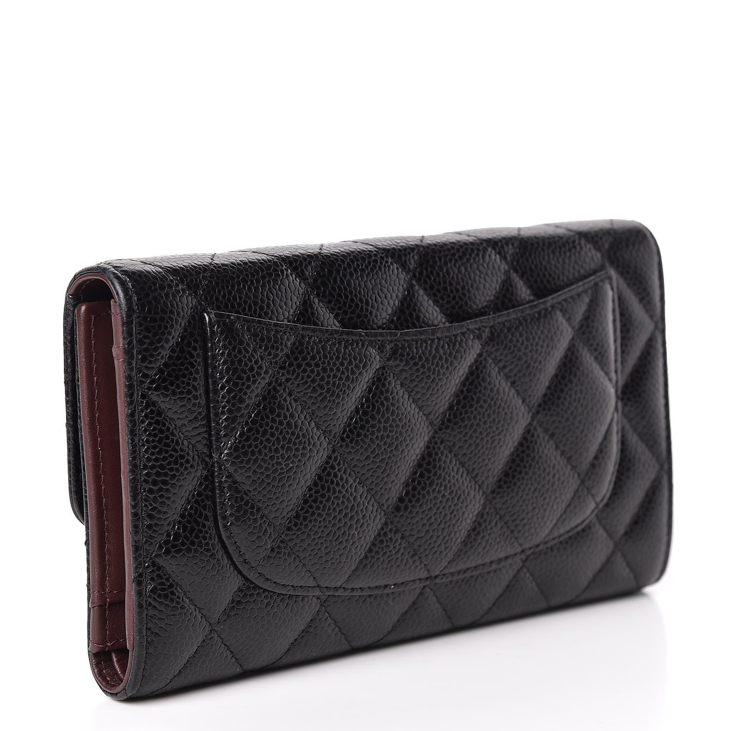Chanel Caviar Quilted Large Flap Wallet Black 3 of 11