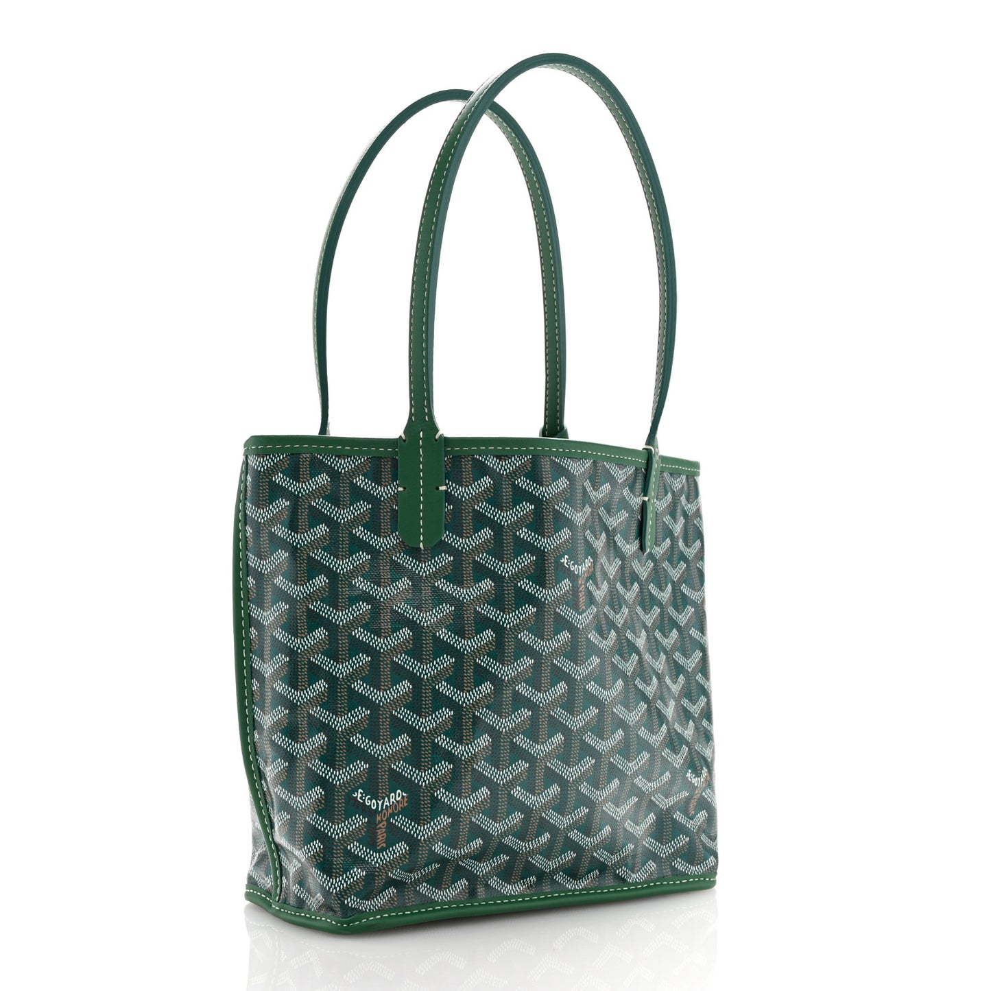 Goyardine Reversible Mini Anjou Green
