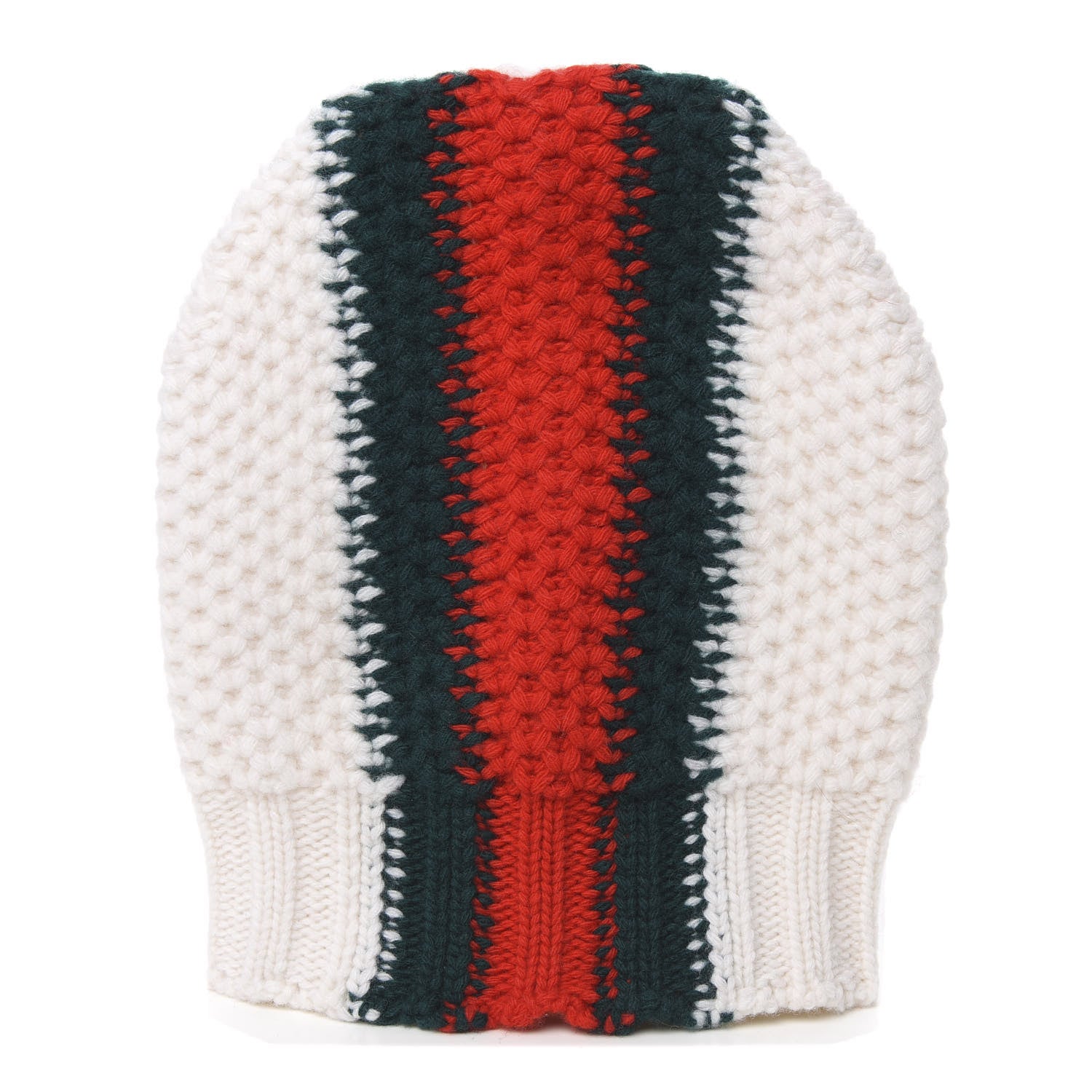 Gucci Wool Web Beanie Hat S White 1 of 4