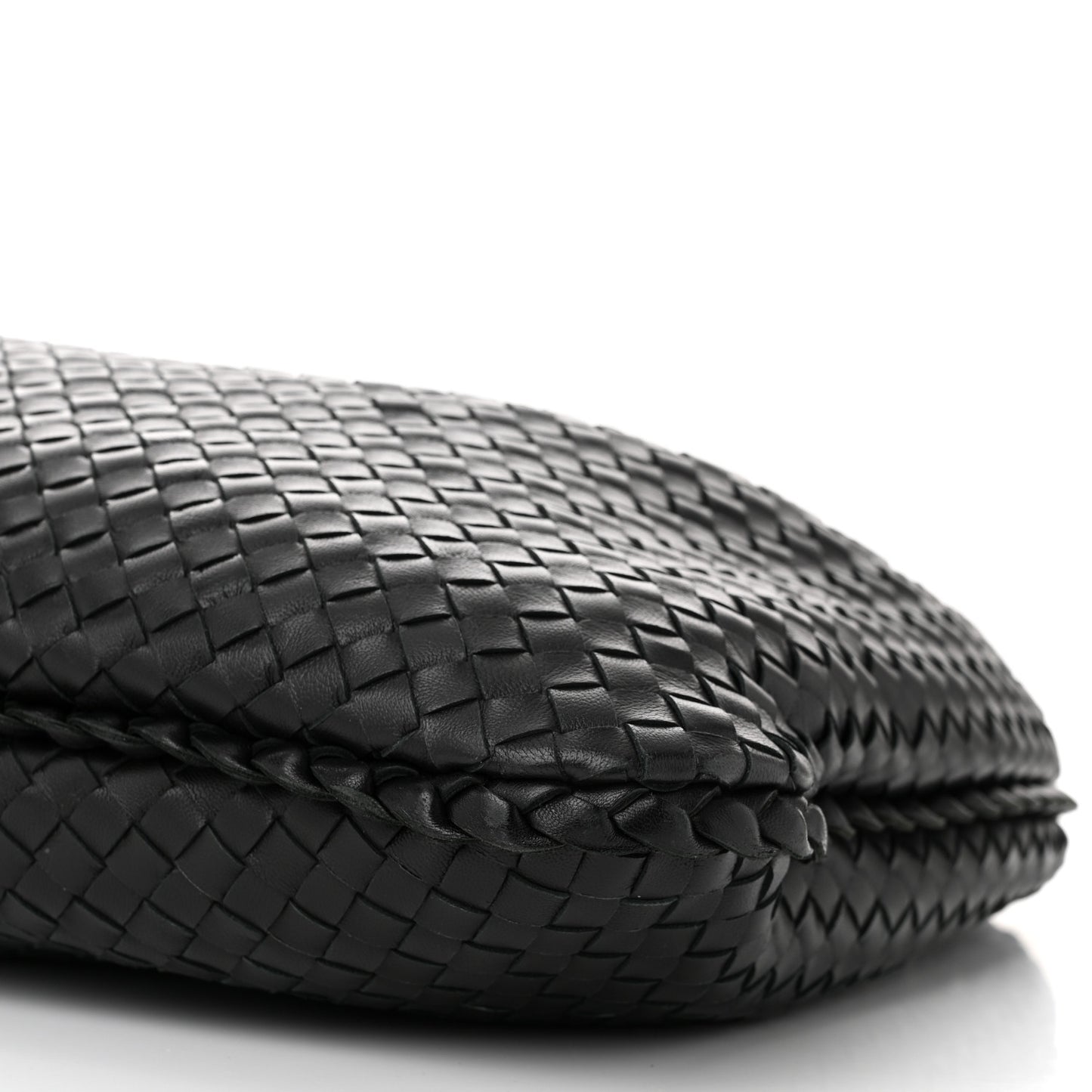 Nappa Intrecciato Medium Veneta Hobo Ebano