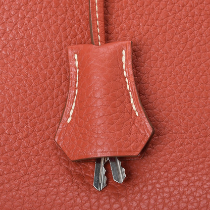 Hermes Taurillon Clemence Birkin 35 Sanguine 31 of 33
