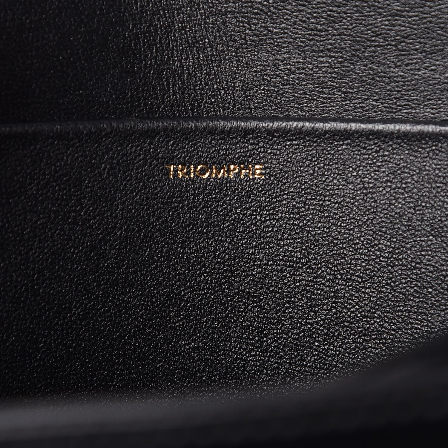 Celine Shiny Calfskin Medium Triomphe Black 7 of 12