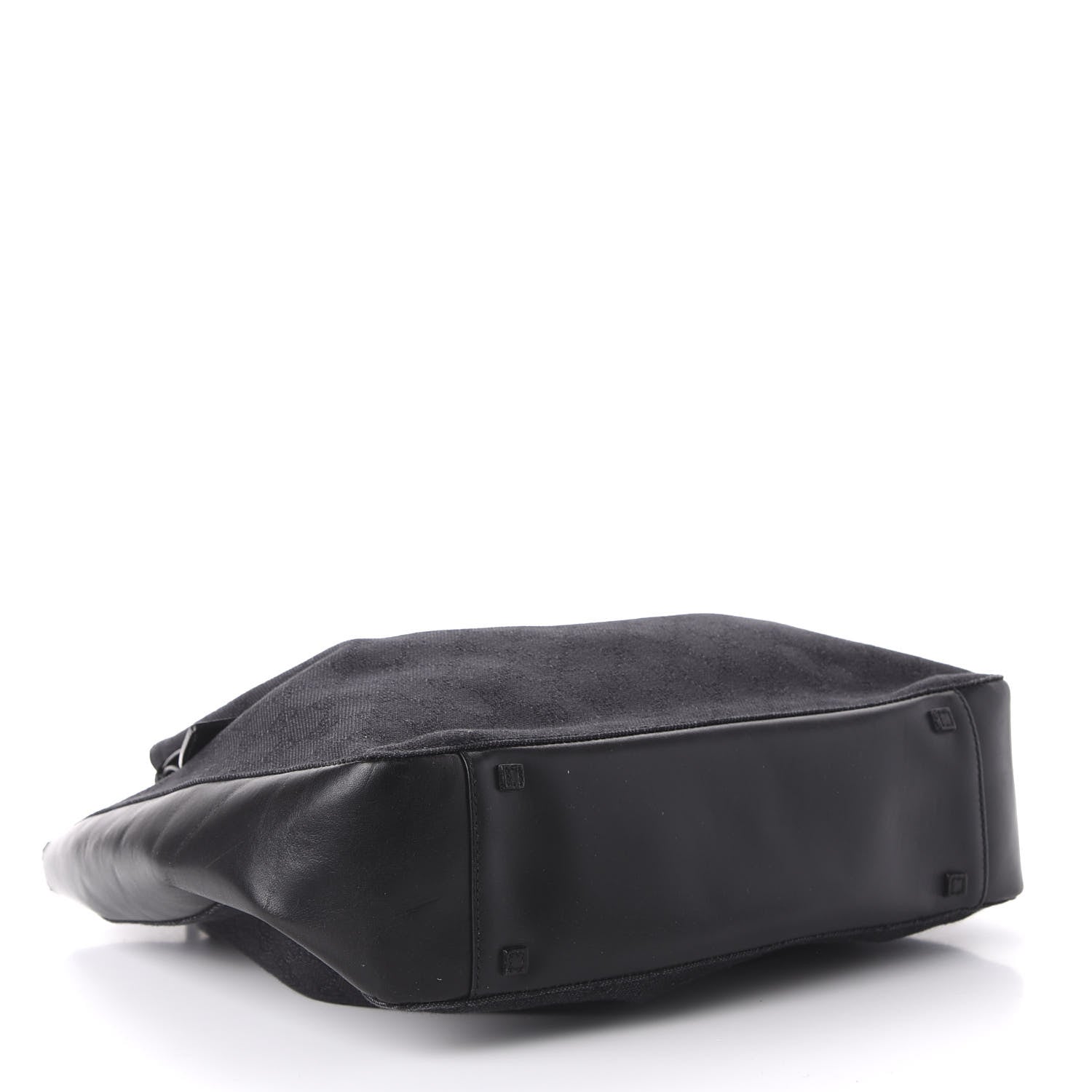 Gucci Denim Monogram Tote Black 4 of 8