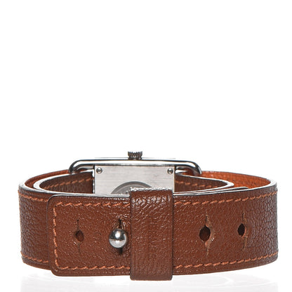 Hermes Stainless Steel Chevre Mysore 25mm Belt Quartz Watch Noisette 3 of 7