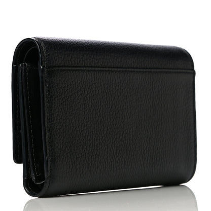 MCM Calfskin Milla Tri-Fold Wallet Black 3 of 15