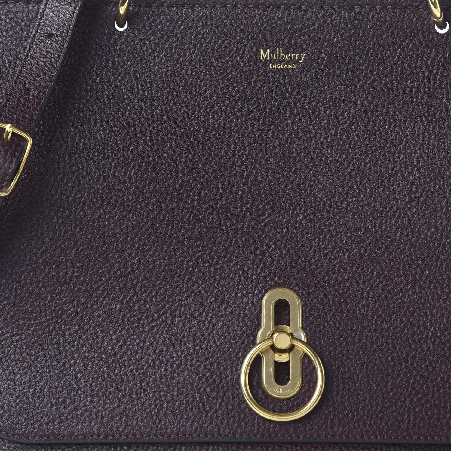Mulberry Natural Grain Amberley Satchel Oxblood 9 of 9