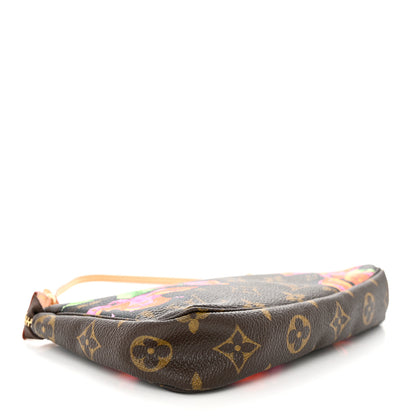 Louis Vuitton Monogram Roses Pochette Accessories Long Strap 4 of 8